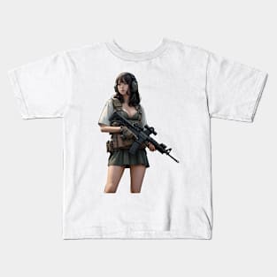 Tactical Girl Kids T-Shirt